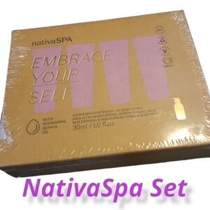 Nativa Spa Starter Kit NIB 4 Body Lotions Natural Vegan Cruelty Free